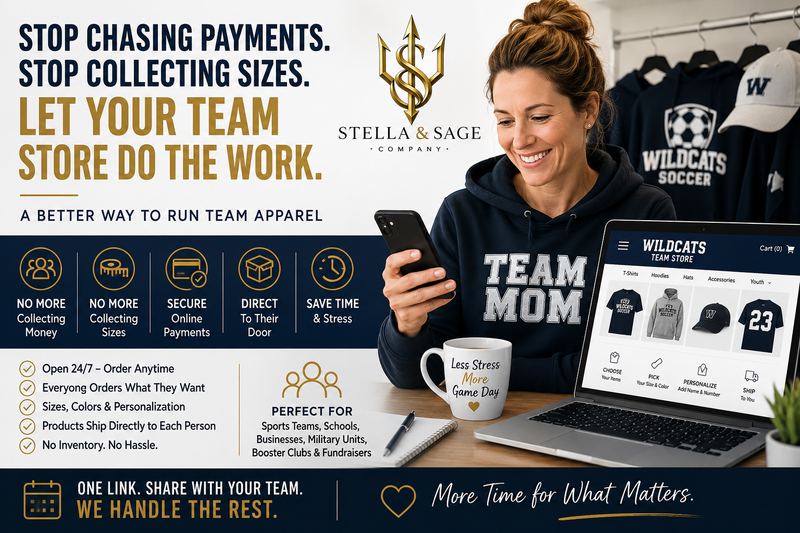 How to Create a Team Store Without Collecting Money or Sizes