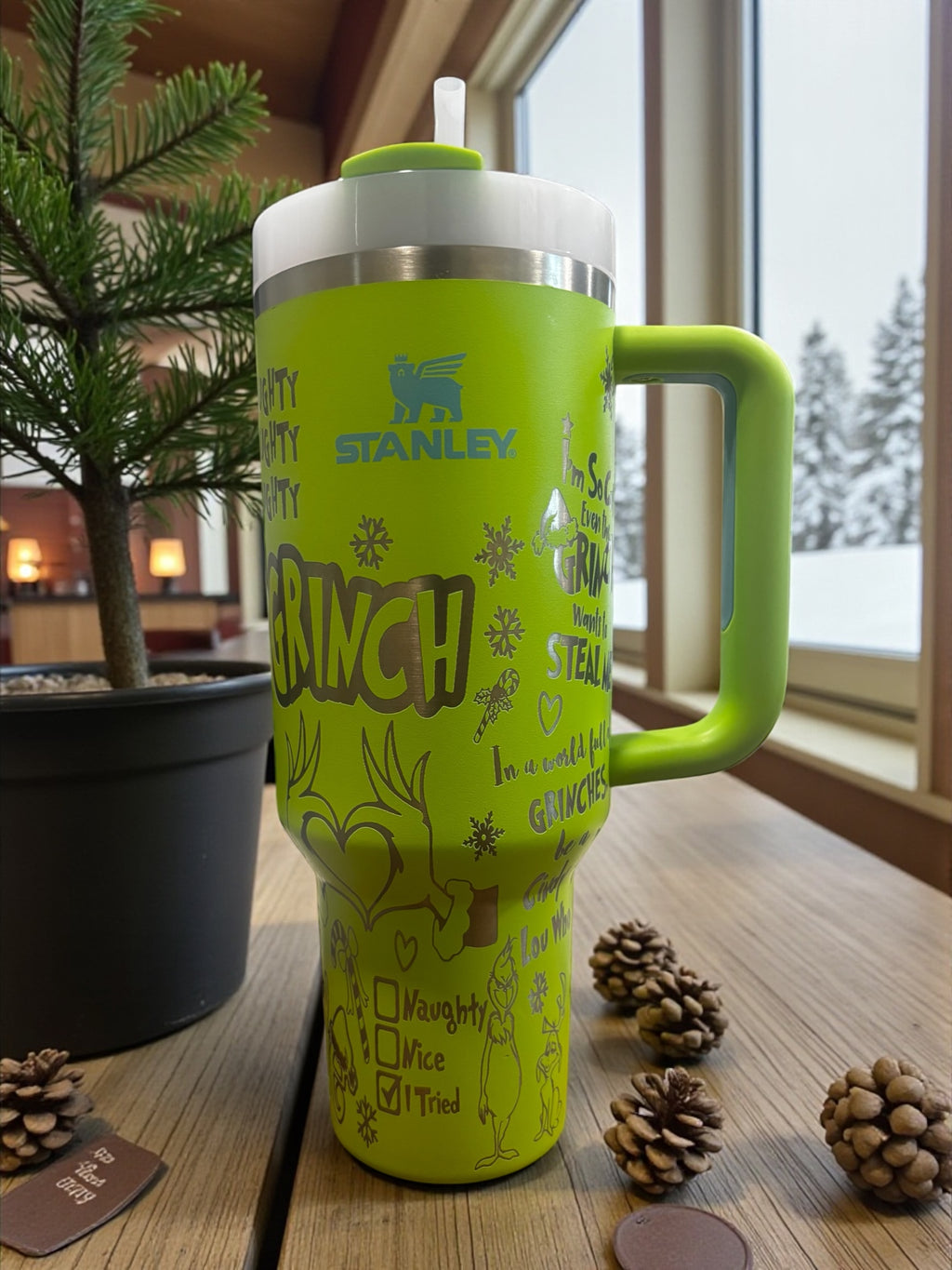 Grinch 40oz Stanly