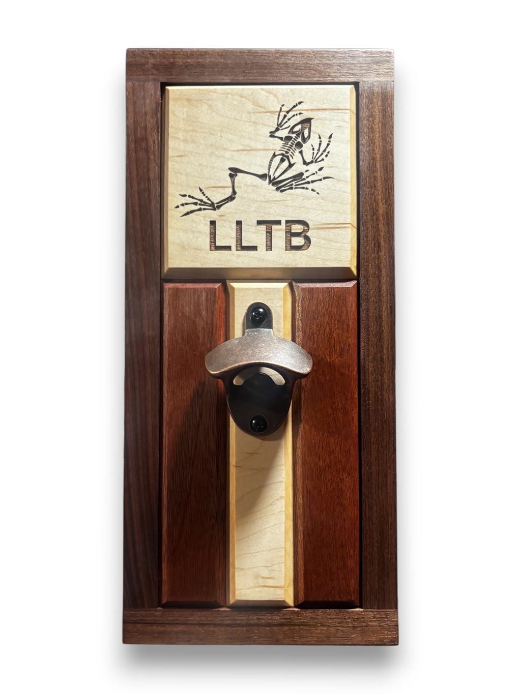 Custom Old Glory Hardwood Bottle Opener