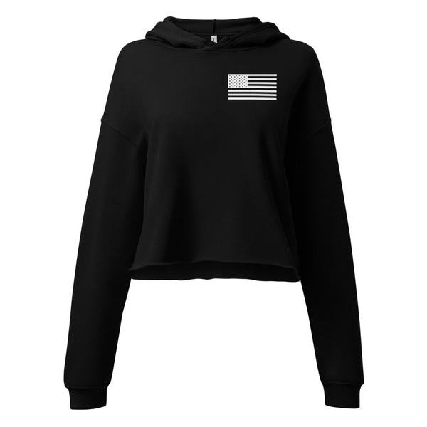 Bella + Canvas Women's Cropped Hoodie — Front & Back